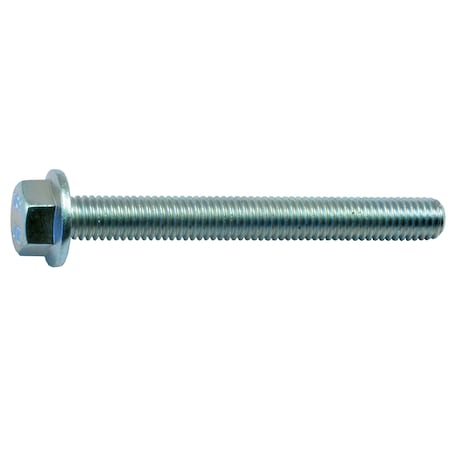 Midwest Fastener Class 10.9, M8-1.25 Flange Bolt, Zinc Plated Steel, 70 mm L, 2 PK 75712